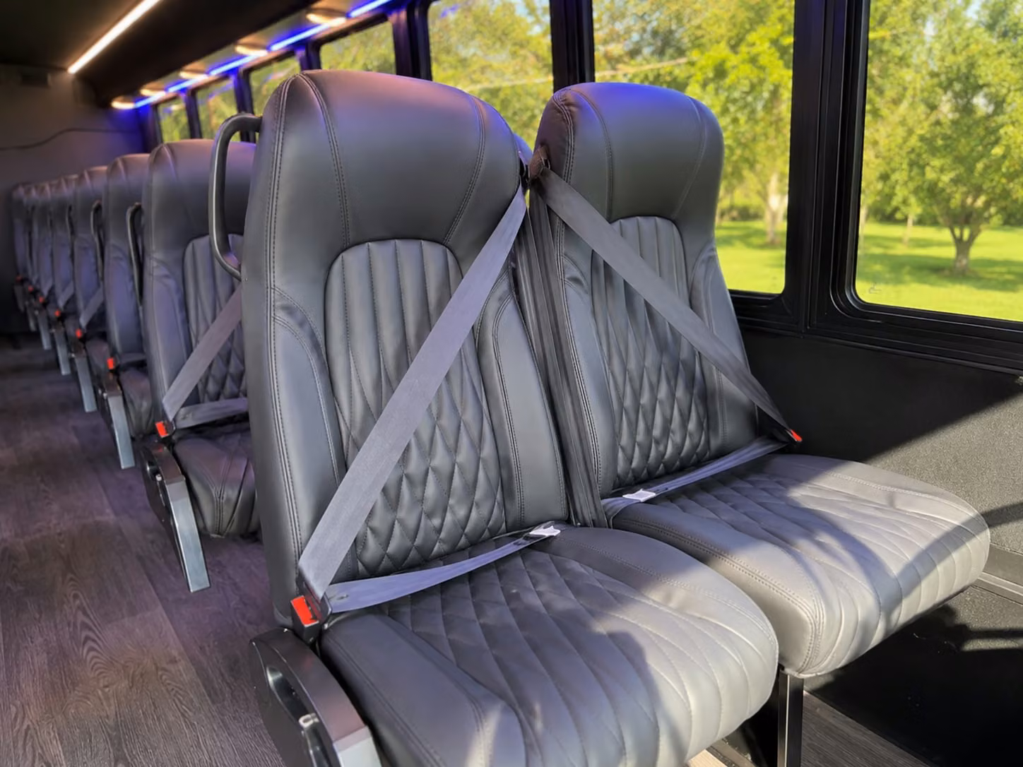 15 passenger minibus inside