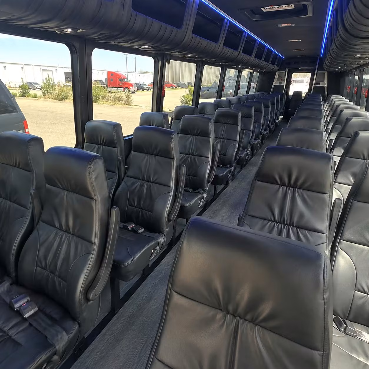 28 passenger minibus interior