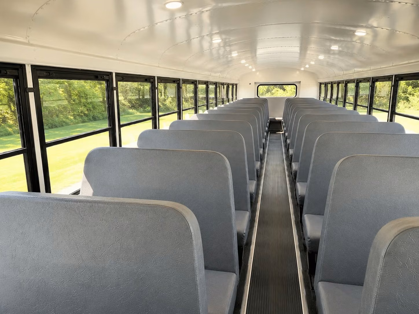 school bus inside