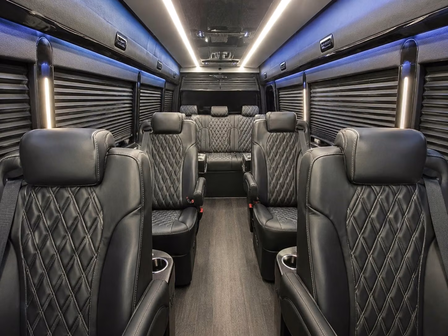 sprinter van with driver inside